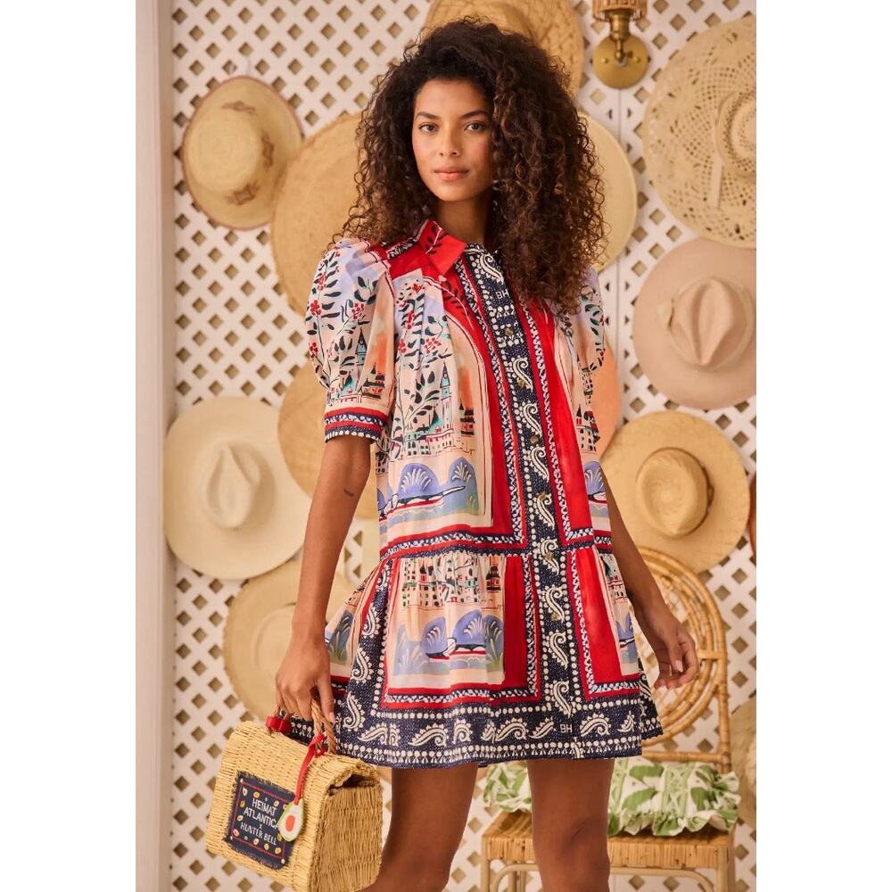 Hunter Bell Leslie Dress in Coastal Village XS - Picture 1 of 11